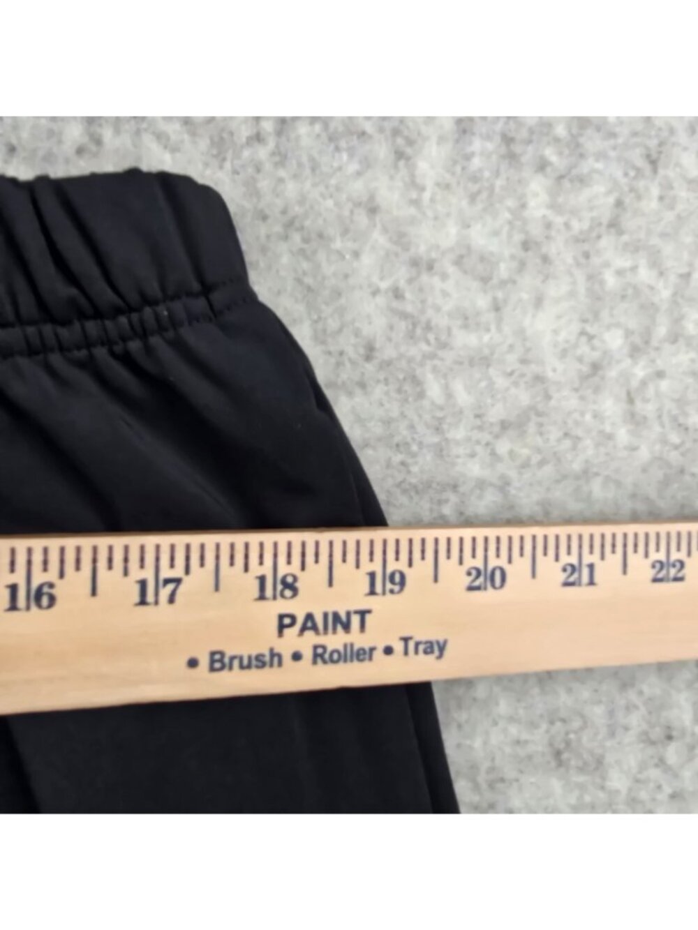 Black Womens Wide-Leg Lounge Pants Elastic Waist 4XL Flexible Polyester Blend - Picture 5 of 6